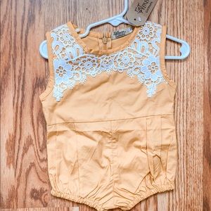 Adorable yellow vintage romper